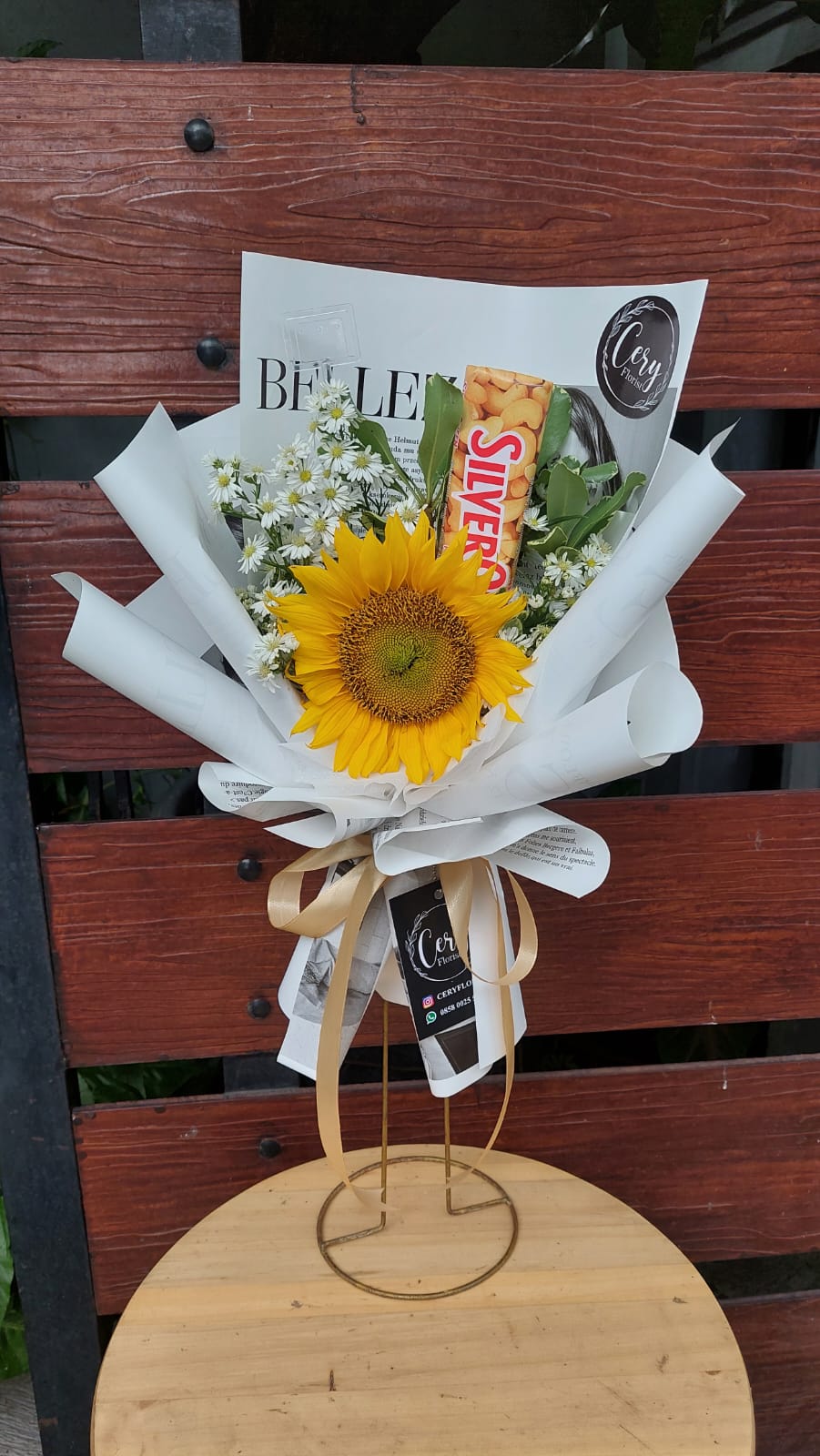 Single Sunflower & Chocolate